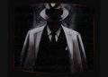 There is no photo of Joseph Zummo. This is a photo of a man standing in the shadows. His face is hidden. He is wearing a white topcoat and fedora.