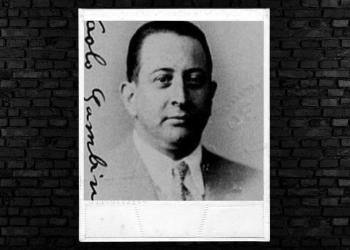Passport picture of Paolo Gambino.