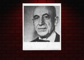 A photo of Lou Pagnotti in a suit with a bow tie.