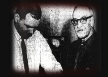 A photo of Sharkey Ehrenreich being arrested.