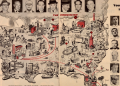 A map showing Cosa Nostra families across the U.S.