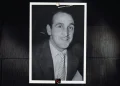 Featured image for Frank DiVincenzo bio featuring signature BG background featuring a casual photo of the mobster in the center.