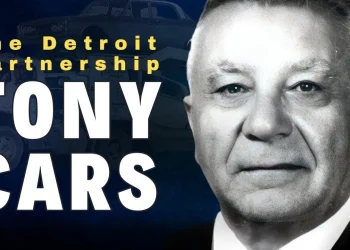 A custom Button Guys thumbnail for the YT video with a picture of mobster Tony D'Anna and the words: "The Detroit Parntership: Tony Cars"