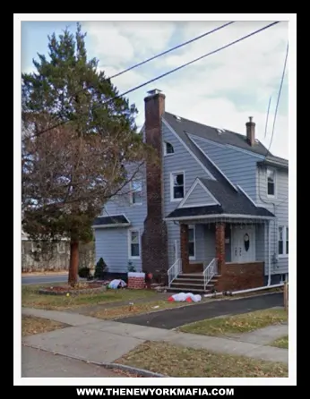Photo of Roselle Park, NJ home of Joseph Caruano set in a signature frame as seen in the Joseph Caruano bio on Button Guys.