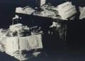Samuel Schlitten and Moe Schlitten - Bronx Racket Kingpins featuring newspaper photo of a policy raid bust on Button Guys of The New York Mafia - featured image