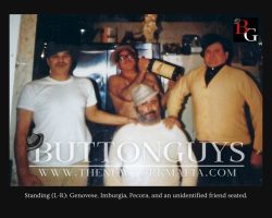 Standing (L-R): Genovese, Imburgia, Pecora, and an unidentified friend seated.