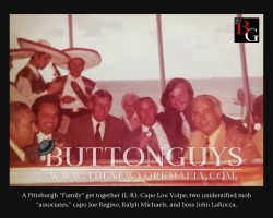 Lou Volpe, two unidentified mob "associates", capo Joe Regino, Ralph Michaels, and John LaRocca.