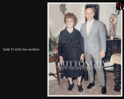 Sally D with his mother.